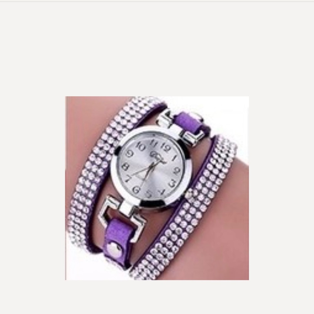 Sparkling Purple Women’s Fashion Watch